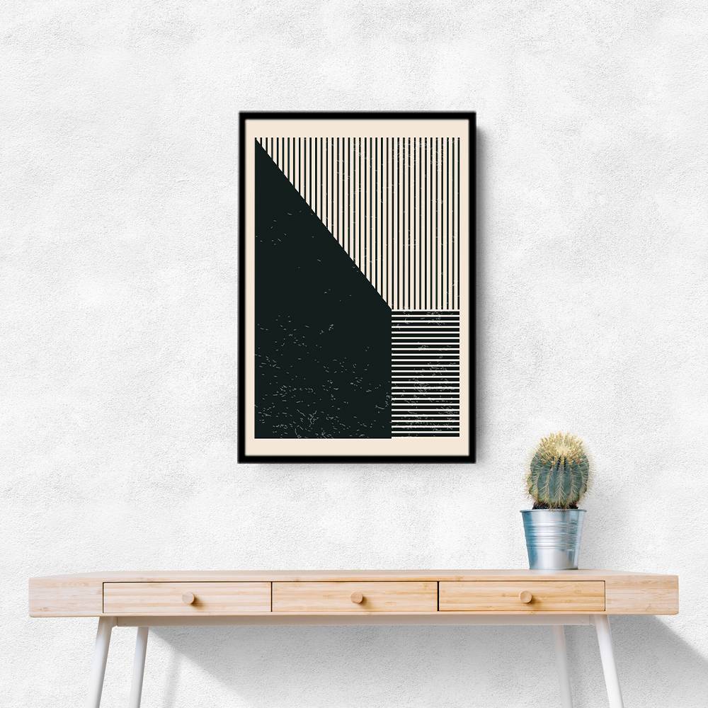 Black And White Geometric Shapes #3 Wall Art Black And White Geometric Shapes #3 Wall Art