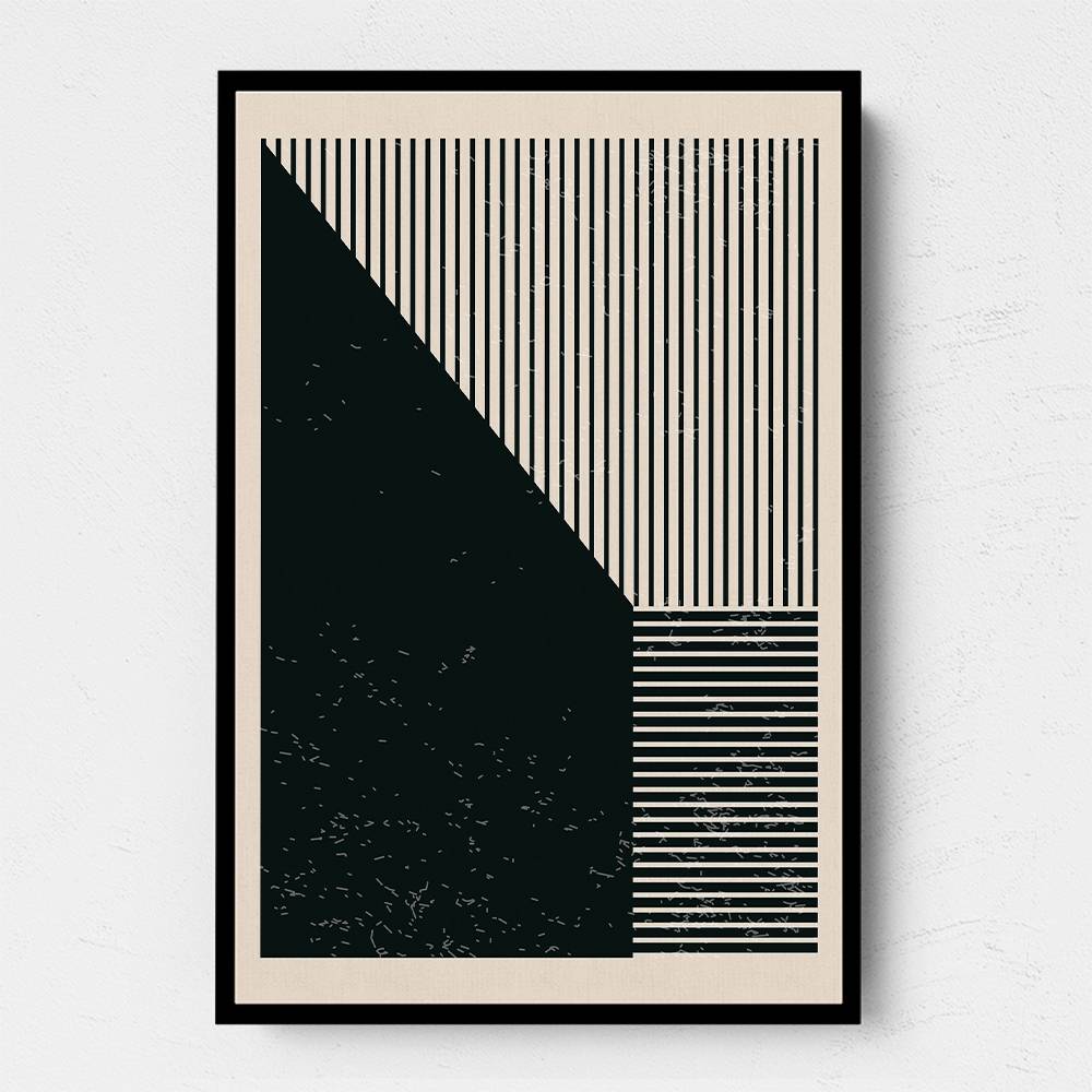 Black And White Geometric Shapes #3 Wall Art Black And White Geometric Shapes #3 Wall Art
