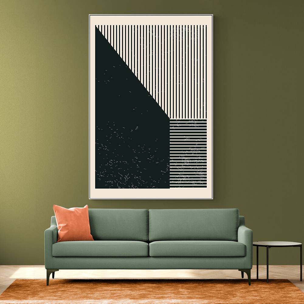 Black And White Geometric Shapes #3 Wall Art Black And White Geometric Shapes #3 Wall Art