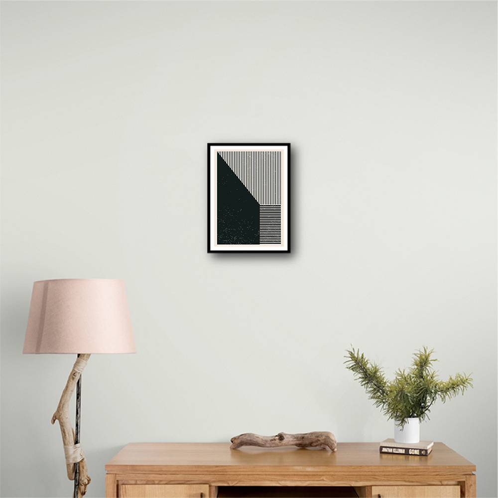 Black And White Geometric Shapes #3 Wall Art Black And White Geometric Shapes #3 Wall Art