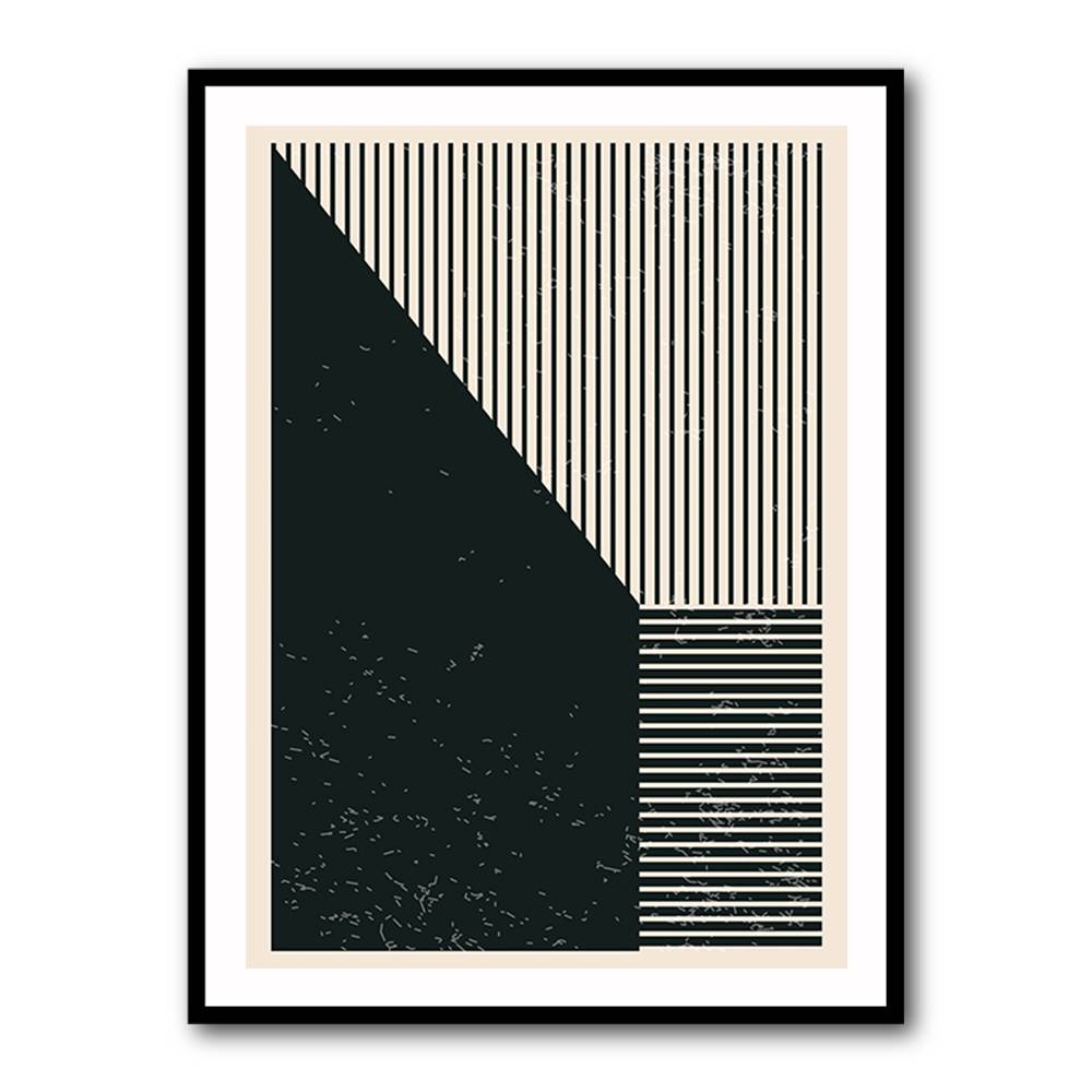 Black And White Geometric Shapes #3 Wall Art Black And White Geometric Shapes #3 Wall Art