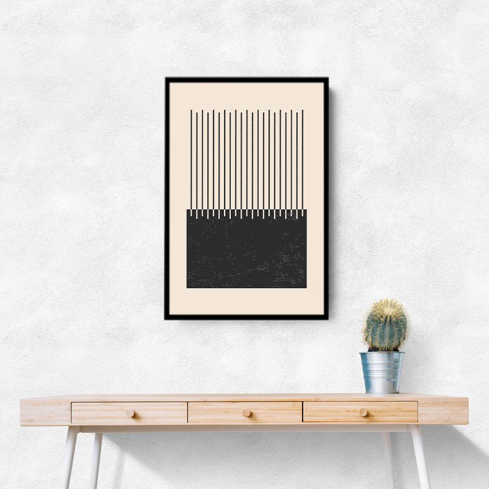 Black And White Line Series #2 Wall Art Black And White Line Series #2 Wall Art