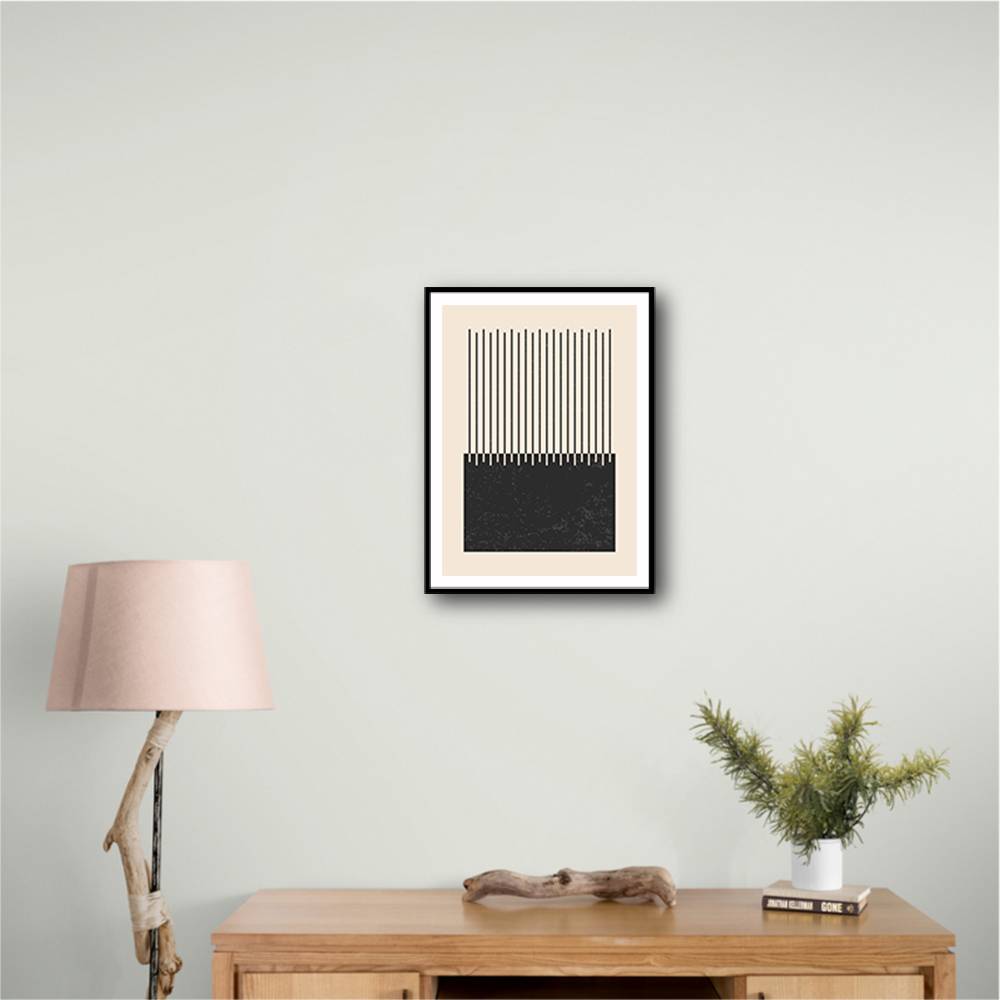 Black And White Line Series #2 Wall Art Black And White Line Series #2 Wall Art
