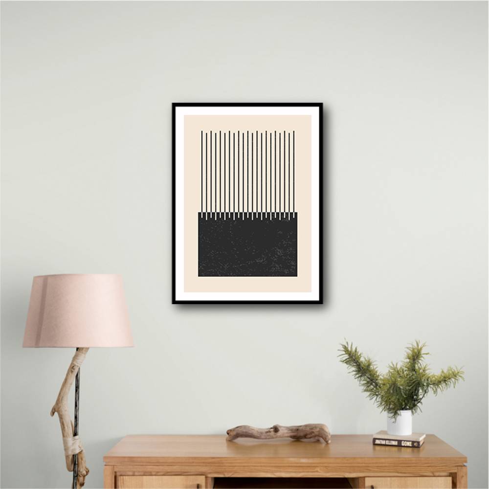 Black And White Line Series #2 Wall Art Black And White Line Series #2 Wall Art