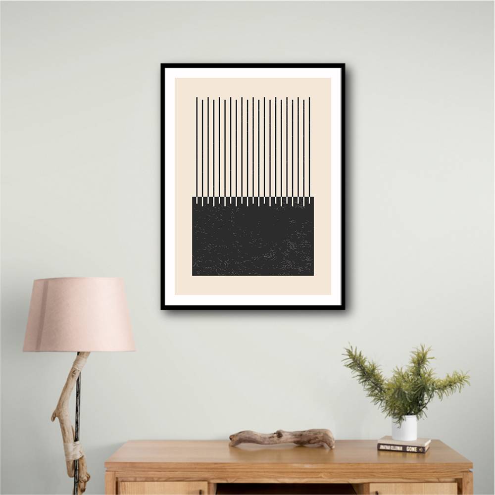 Black And White Line Series #2 Wall Art Black And White Line Series #2 Wall Art