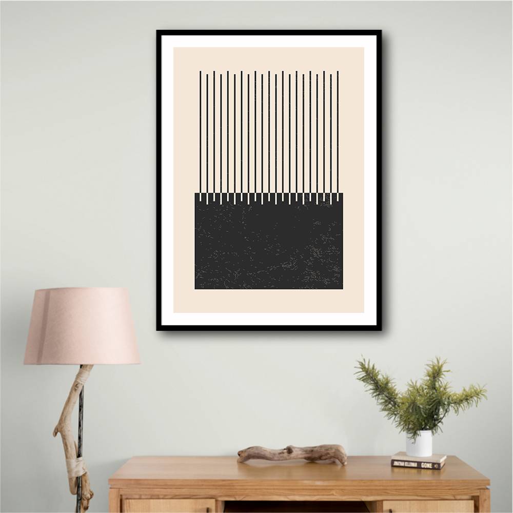 Black And White Line Series #2 Wall Art Black And White Line Series #2 Wall Art