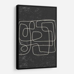 Black And White Lines #3 Wall Art