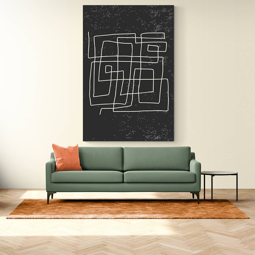 Black And White Lines #4 Wall Art Black And White Lines #4 Wall Art