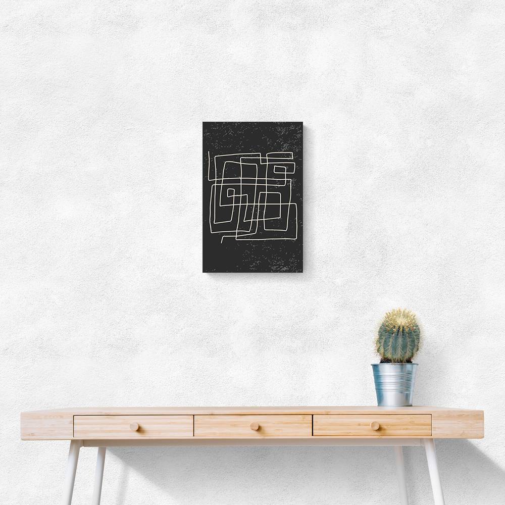 Black And White Lines #4 Wall Art Black And White Lines #4 Wall Art