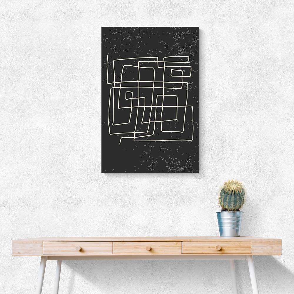 Black And White Lines #4 Wall Art Black And White Lines #4 Wall Art