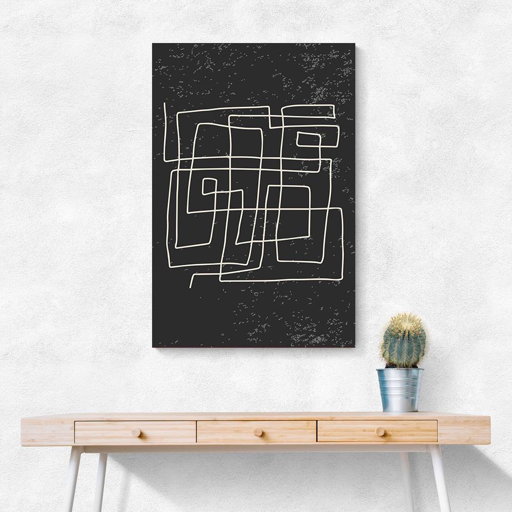 Black And White Lines #4 Wall Art Black And White Lines #4 Wall Art