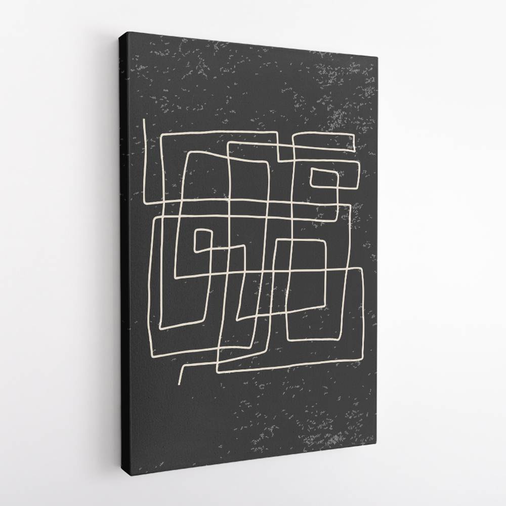 Black And White Lines #4 Wall Art Black And White Lines #4 Wall Art
