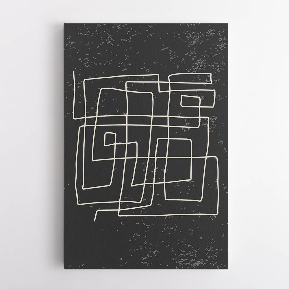 Black And White Lines #4 Wall Art Black And White Lines #4 Wall Art