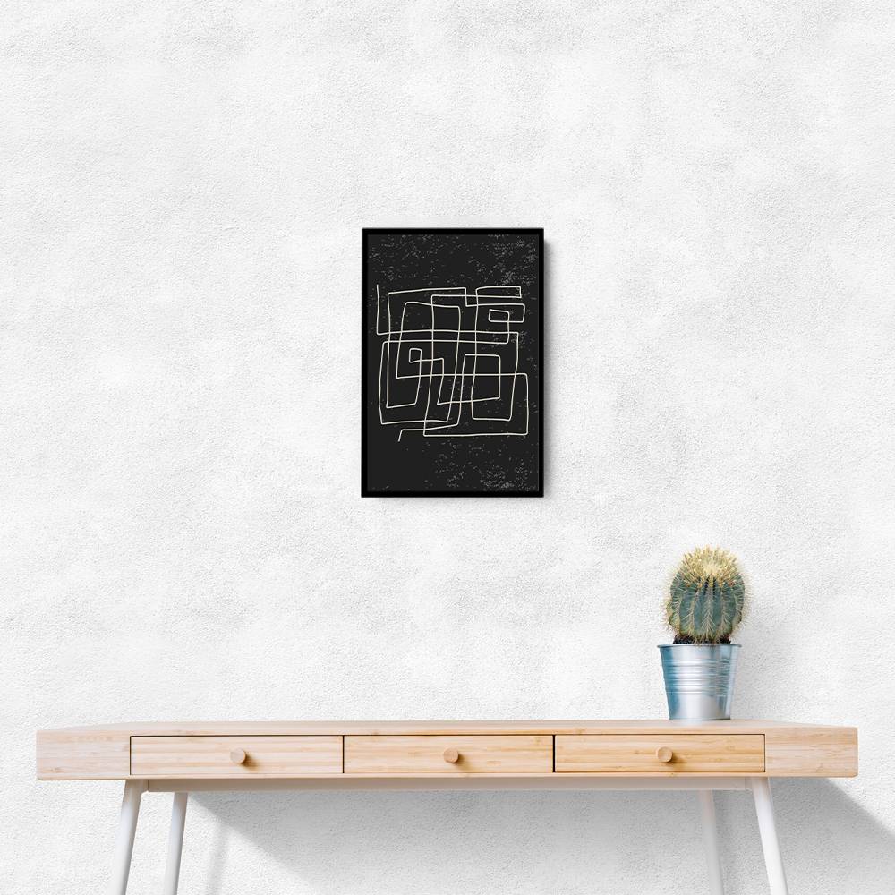 Black And White Lines #4 Wall Art Black And White Lines #4 Wall Art