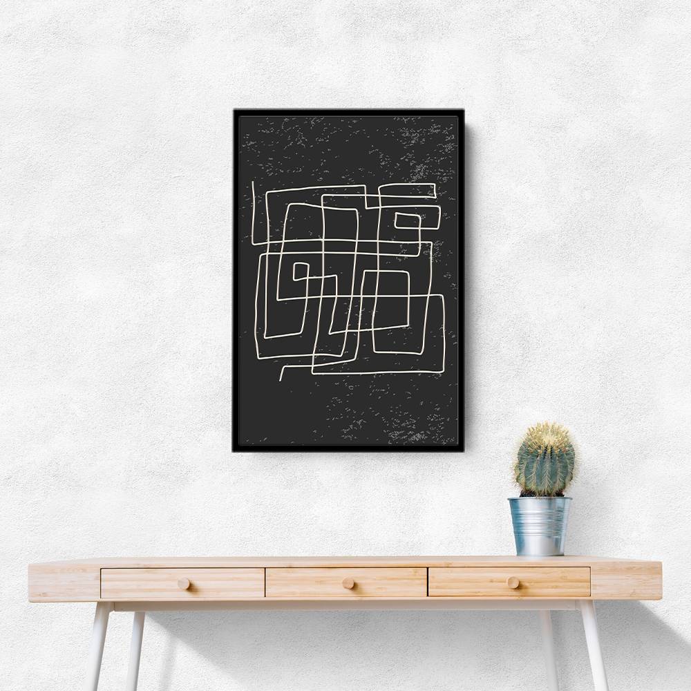 Black And White Lines #4 Wall Art Black And White Lines #4 Wall Art