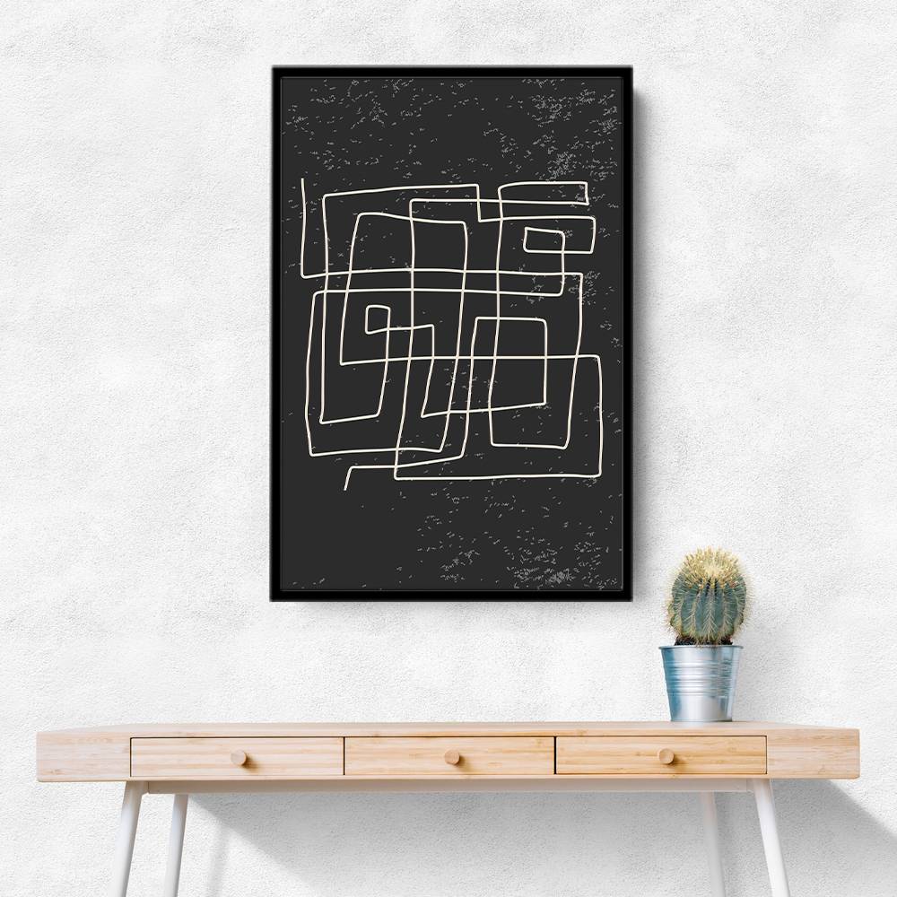 Black And White Lines #4 Wall Art Black And White Lines #4 Wall Art