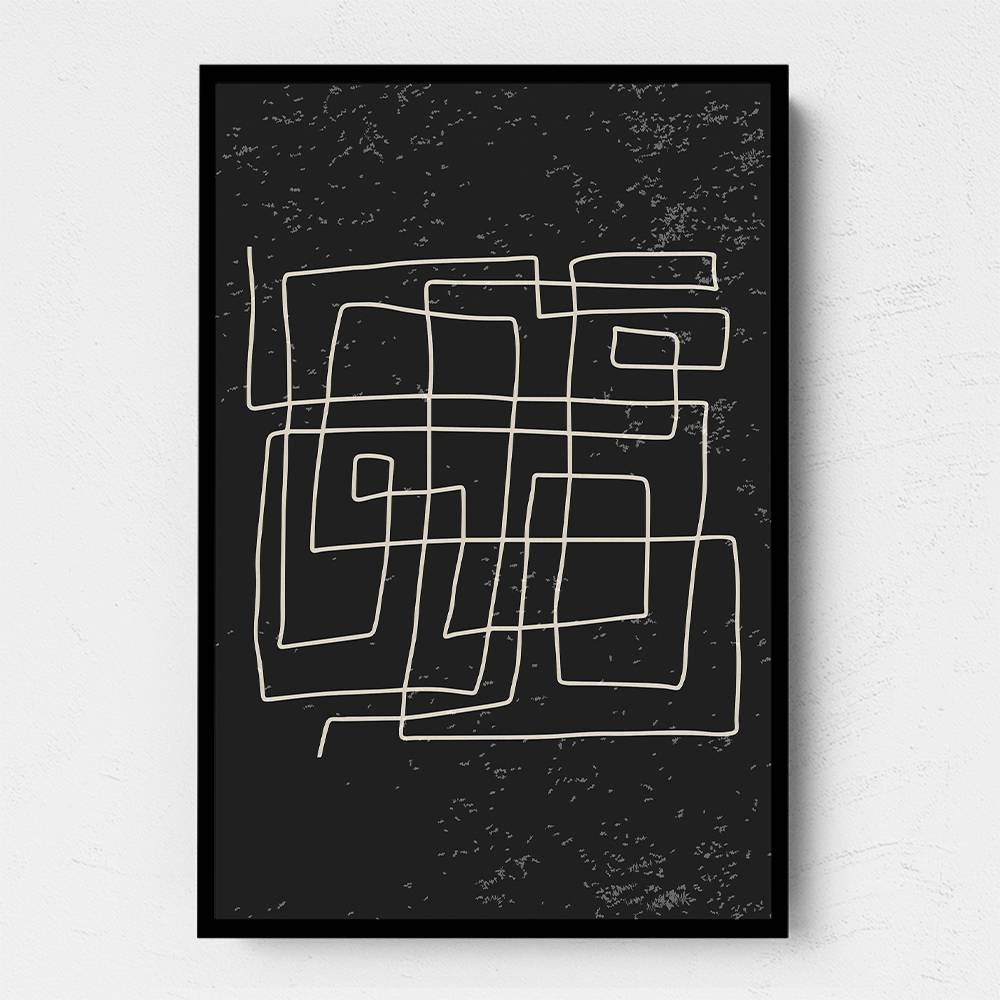 Black And White Lines #4 Wall Art Black And White Lines #4 Wall Art