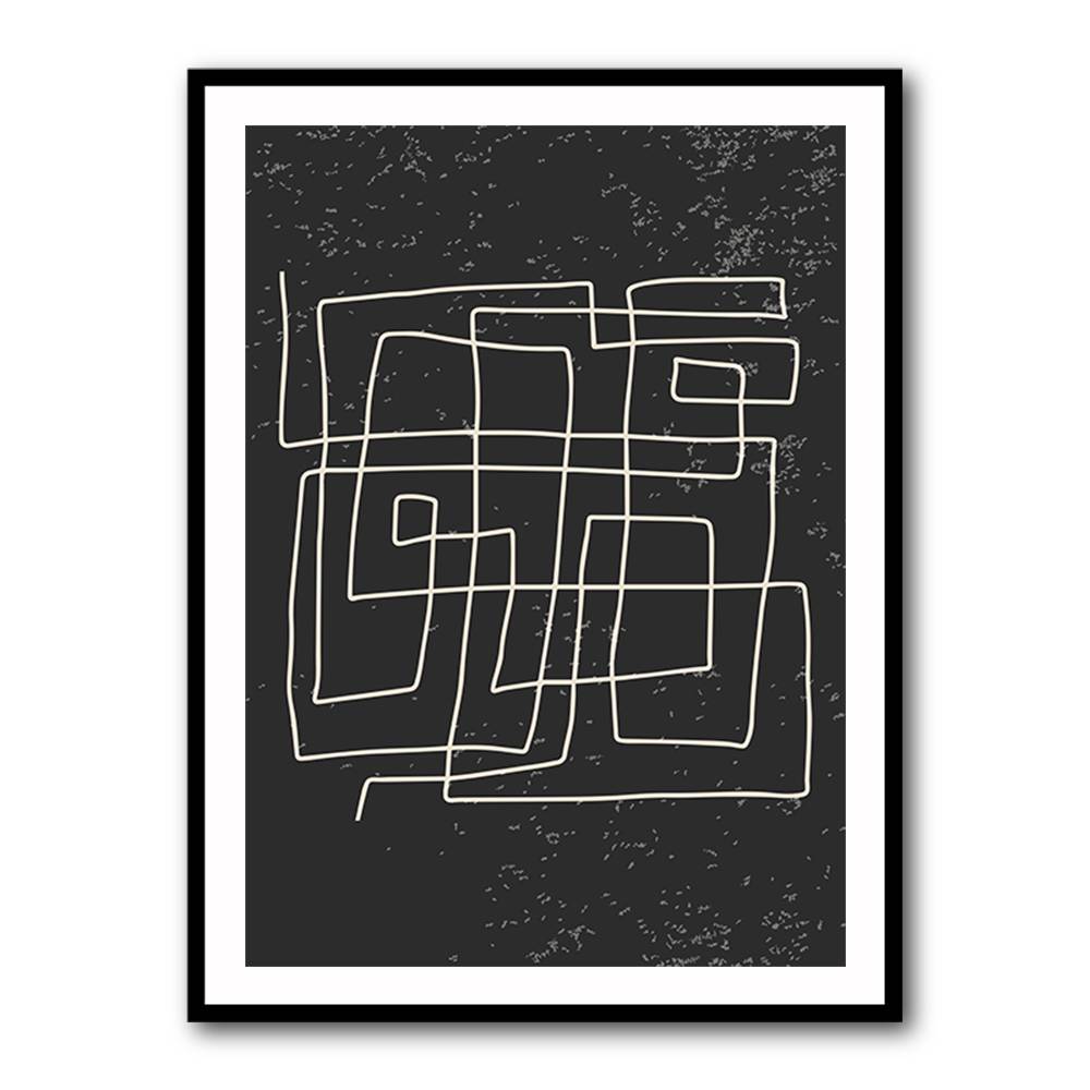 Black And White Lines #4 Wall Art Black And White Lines #4 Wall Art