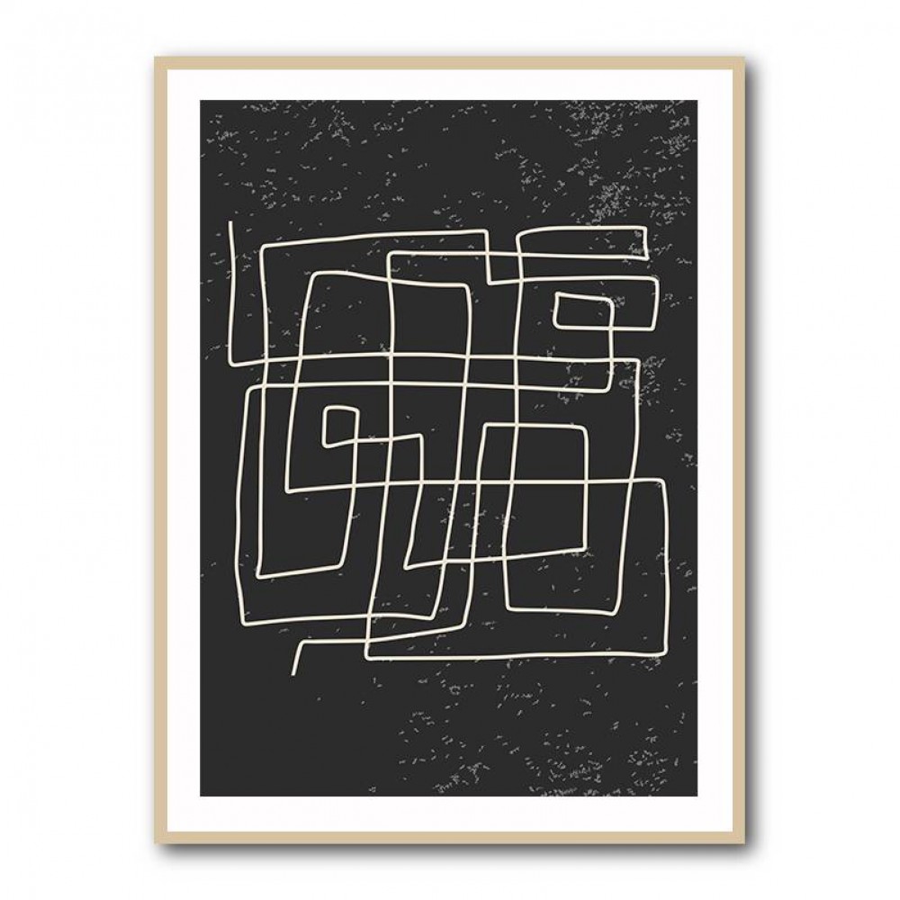Black And White Lines #4 Wall Art Black And White Lines #4 Wall Art