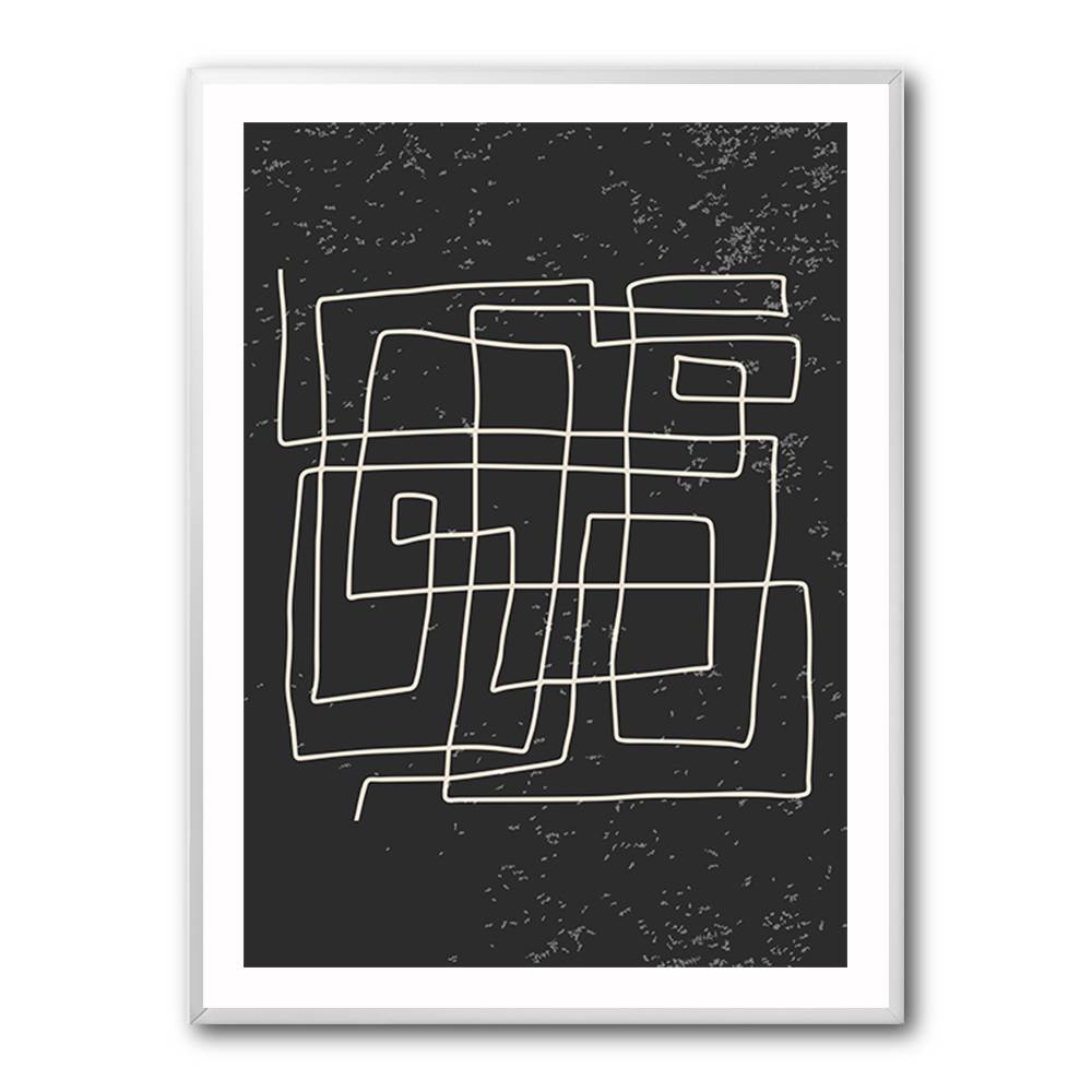 Black And White Lines #4 Wall Art Black And White Lines #4 Wall Art