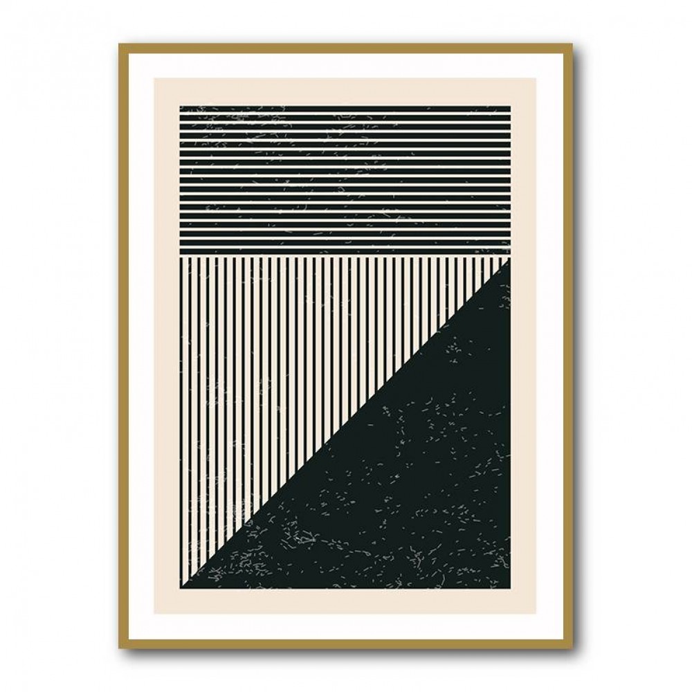 Black And White Lines Series #3 Wall Art Black And White Lines Series #3 Wall Art