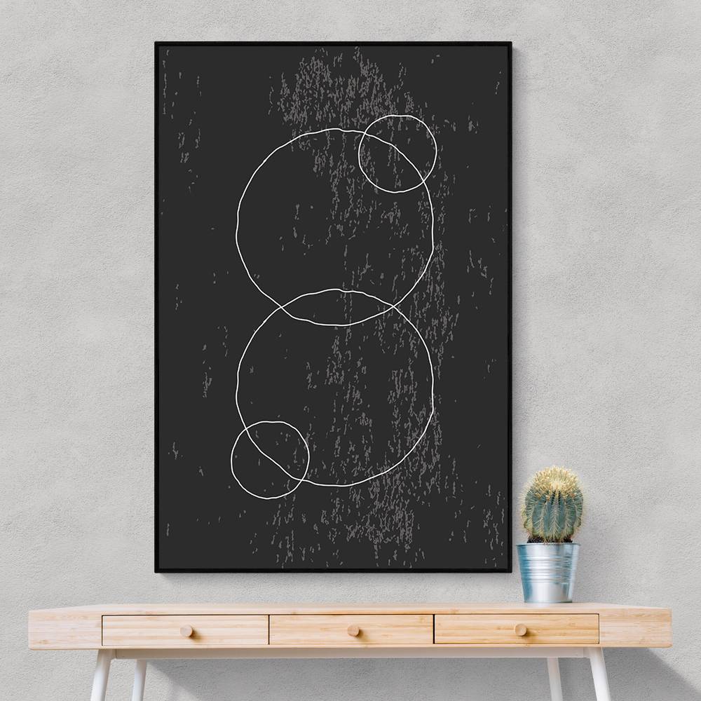 Black And White Minimal Set #1 Wall Art Black And White Minimal Set #1 Wall Art