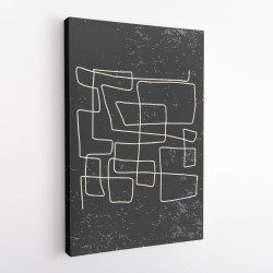 Black And White One Line #3 Wall Art