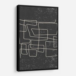 Black And White One Line #3 Wall Art
