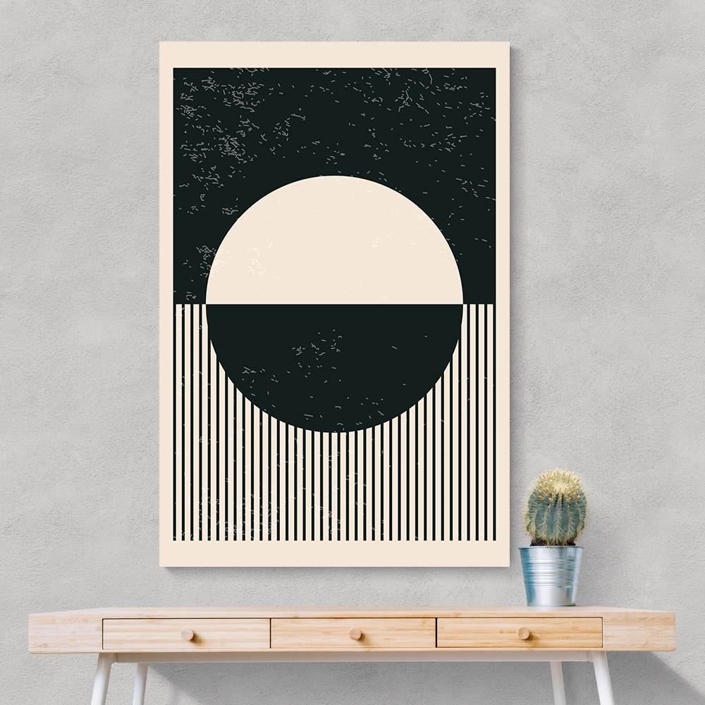 Black And White Planets Series #4 Wall Art Black And White Planets Series #4 Wall Art
