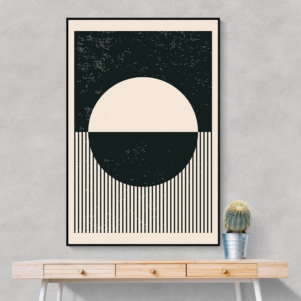 Black And White Planets Series #4 Wall Art Black And White Planets Series #4 Wall Art