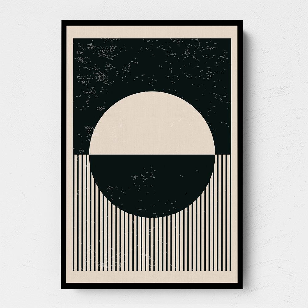 Black And White Planets Series #4 Wall Art Black And White Planets Series #4 Wall Art