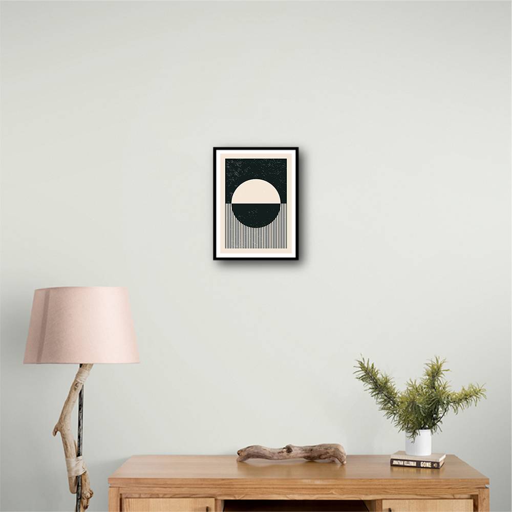 Black And White Planets Series #4 Wall Art Black And White Planets Series #4 Wall Art