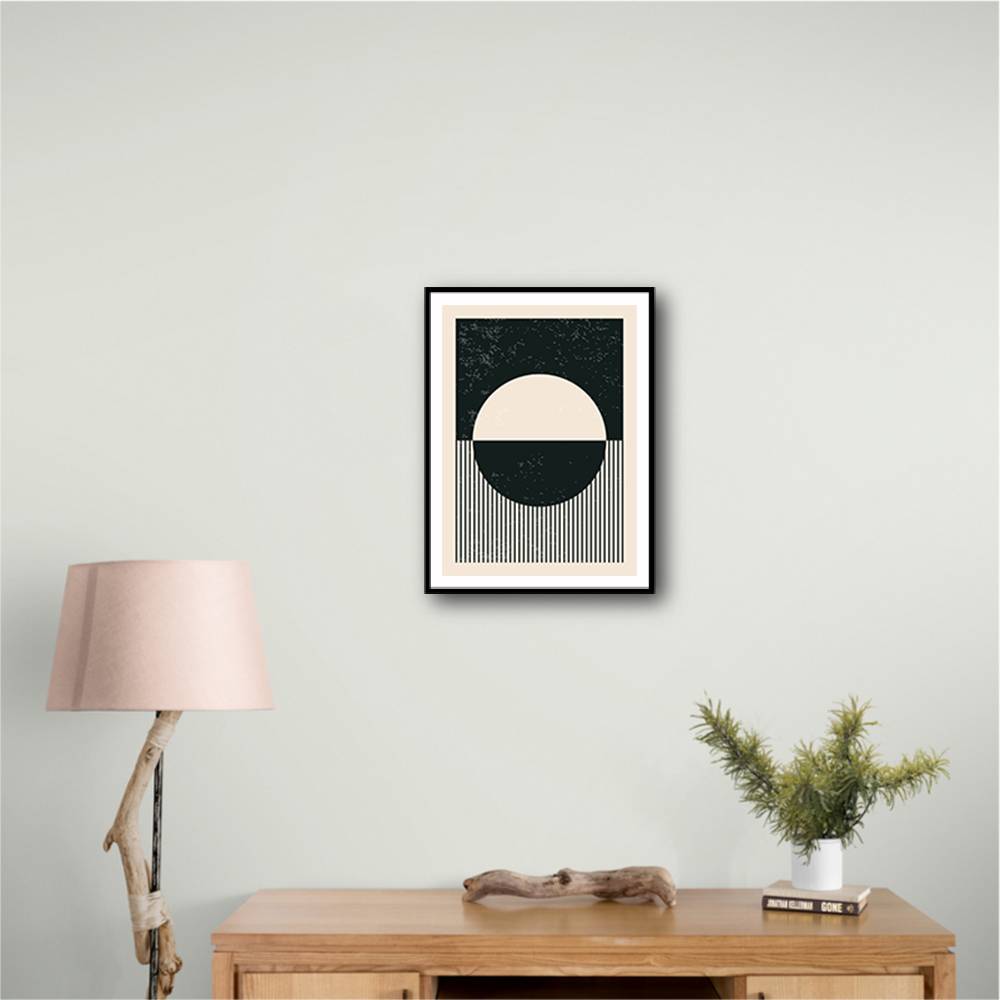 Black And White Planets Series #4 Wall Art Black And White Planets Series #4 Wall Art