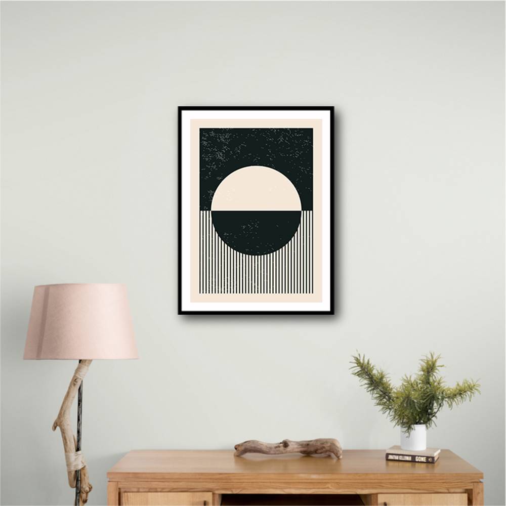 Black And White Planets Series #4 Wall Art Black And White Planets Series #4 Wall Art