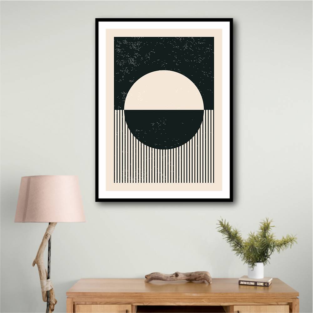 Black And White Planets Series #4 Wall Art Black And White Planets Series #4 Wall Art