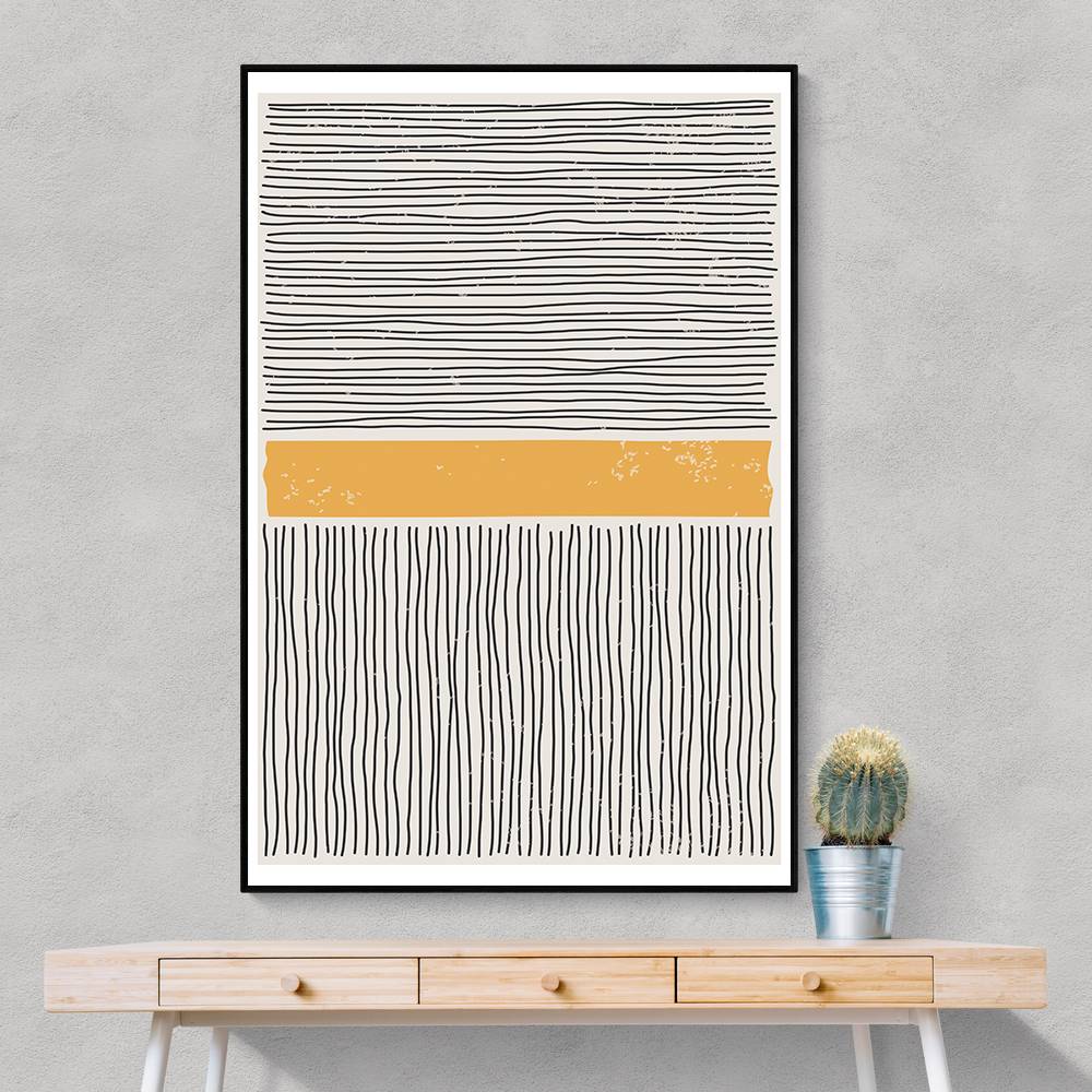 Black And Yellow #2 Wall Art Black And Yellow #2 Wall Art