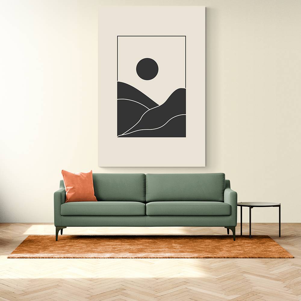 Black Minimal Mountains #4 Wall Art Black Minimal Mountains #4 Wall Art