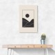 Black Minimal Mountains #4 Wall Art Black Minimal Mountains #4 Wall Art