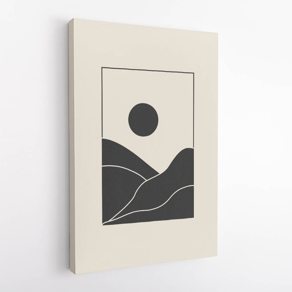 Black Minimal Mountains #4 Wall Art Black Minimal Mountains #4 Wall Art