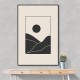 Black Minimal Mountains #4 Wall Art Black Minimal Mountains #4 Wall Art