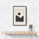 Black Minimal Mountains #4 Wall Art Black Minimal Mountains #4 Wall Art