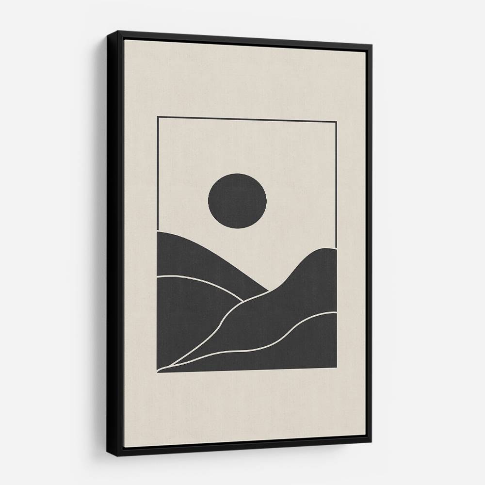 Black Minimal Mountains #4 Wall Art Black Minimal Mountains #4 Wall Art