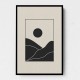Black Minimal Mountains #4 Wall Art Black Minimal Mountains #4 Wall Art