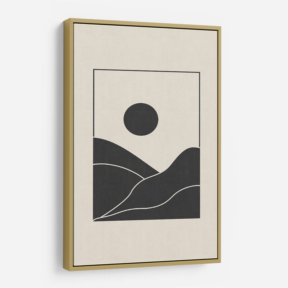 Black Minimal Mountains #4 Wall Art Black Minimal Mountains #4 Wall Art
