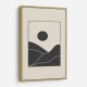 Black Minimal Mountains #4 Wall Art Black Minimal Mountains #4 Wall Art