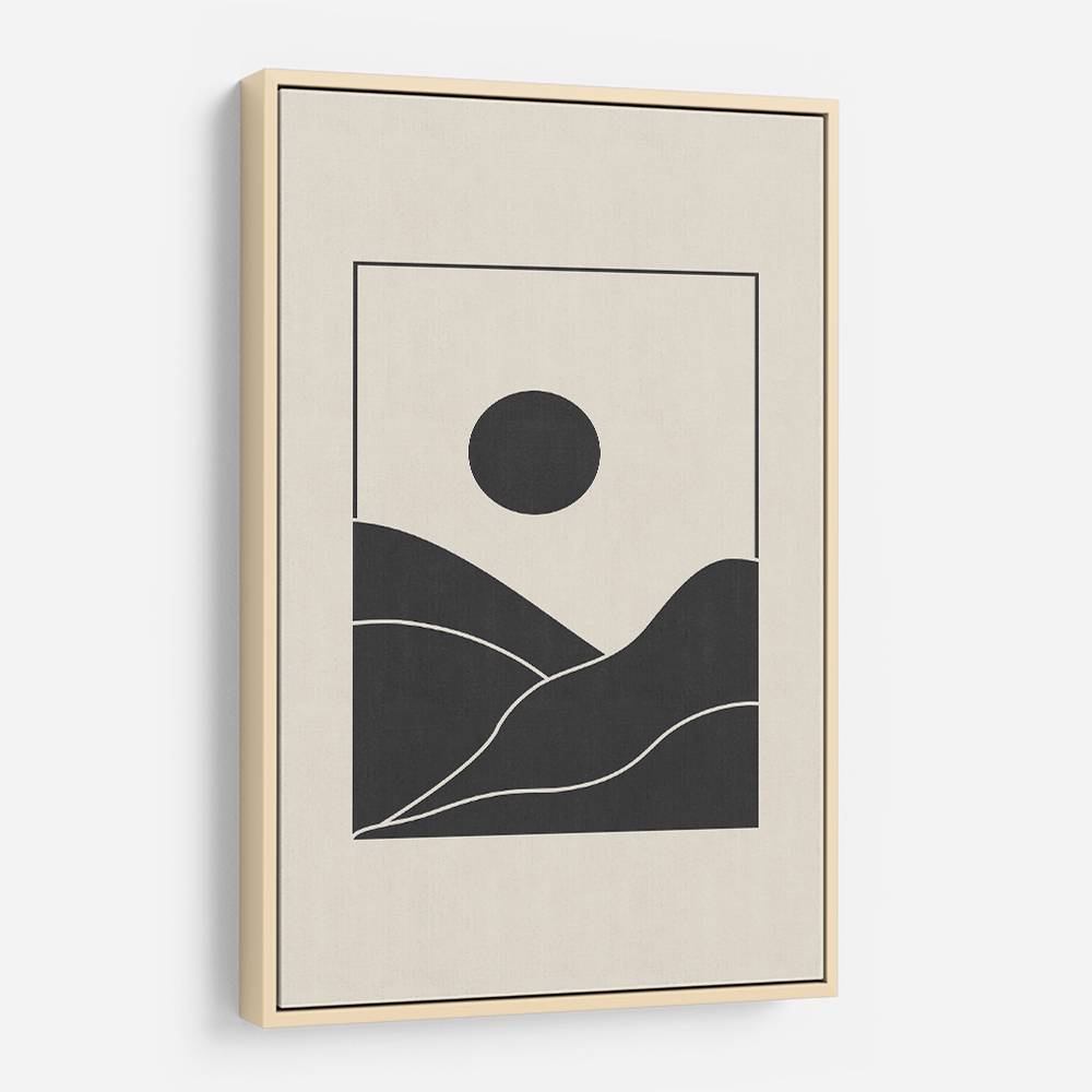 Black Minimal Mountains #4 Wall Art Black Minimal Mountains #4 Wall Art
