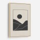 Black Minimal Mountains #4 Wall Art Black Minimal Mountains #4 Wall Art