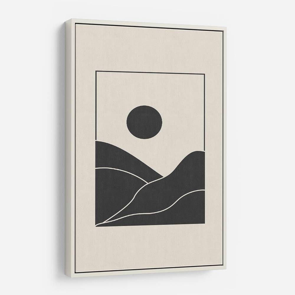 Black Minimal Mountains #4 Wall Art Black Minimal Mountains #4 Wall Art