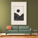 Black Minimal Mountains #4 Wall Art Black Minimal Mountains #4 Wall Art