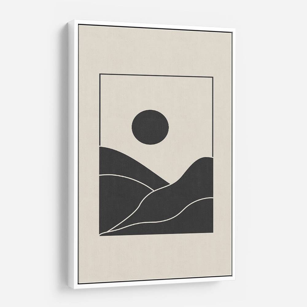 Black Minimal Mountains #4 Wall Art Black Minimal Mountains #4 Wall Art